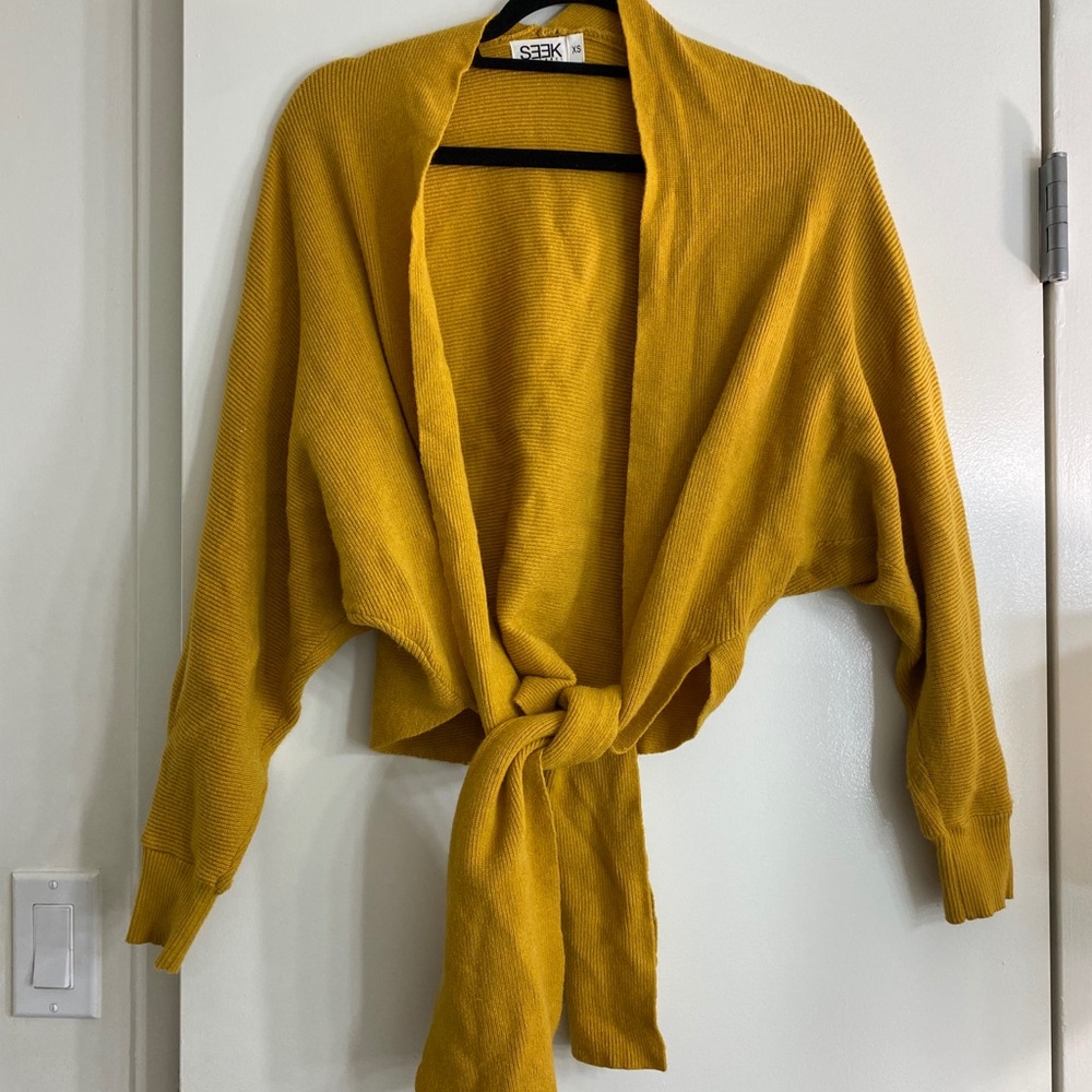 LF mustard cardigan